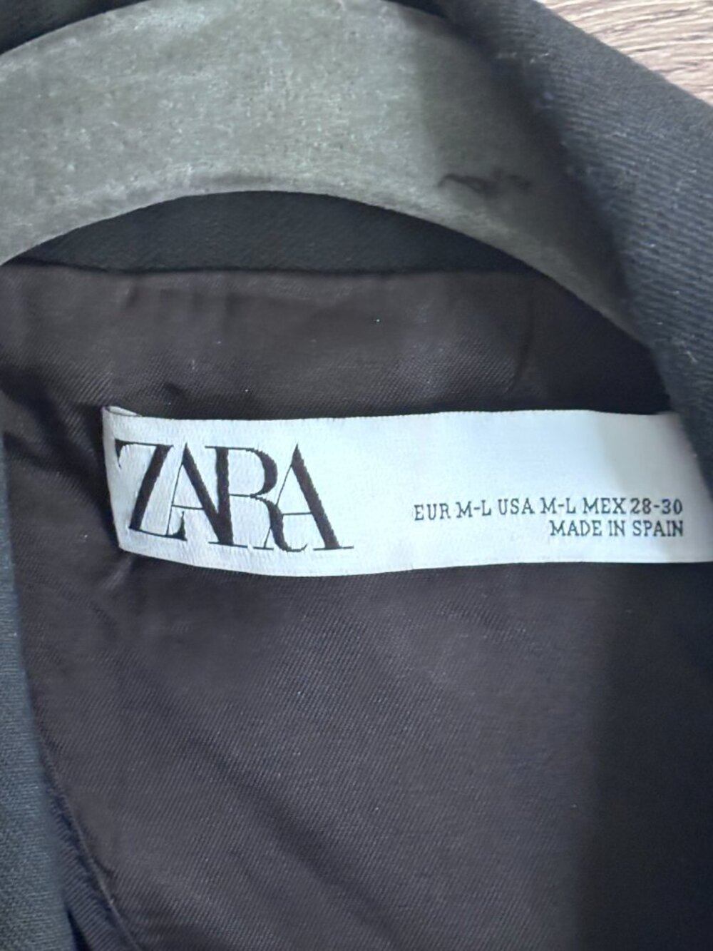 Zara Black Sleeveless Double Breasted Blazer/Vest - Size M/L - Picture 2 of 11